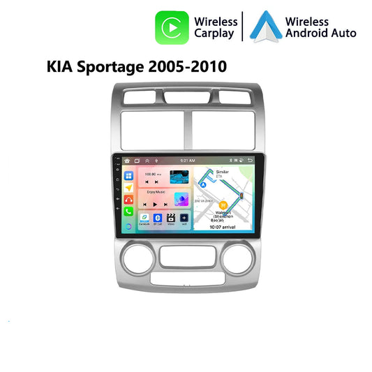 KIA Sportage 2005-2010 9" Android 14 Carplay Android auto wireless wifi bt gps 4g AUTMVR4R
