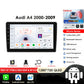 Audi A4 2000-2009 S4 B6 B7 RS4 Seat Exeo 9" Android 14 Carplay Android auto wireless wifi bt gps 4g AUTMPZ5Q