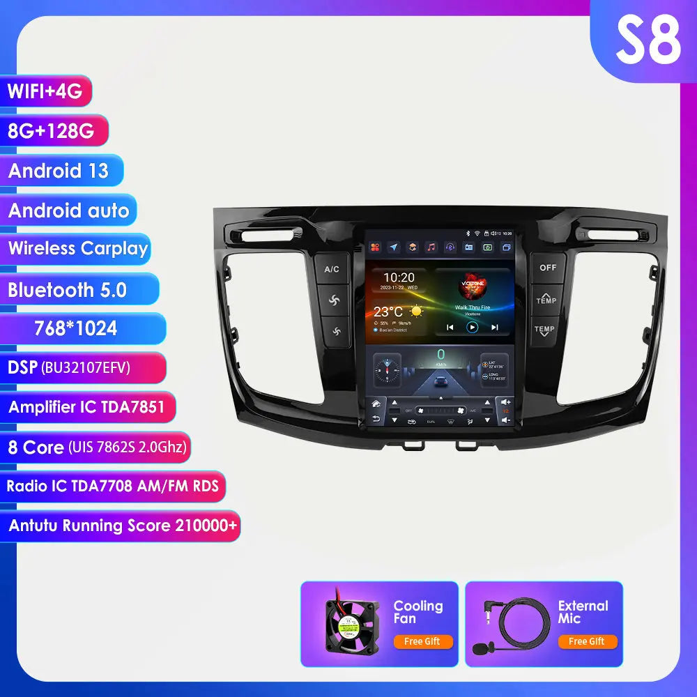 Ford Transit 2021-2023  Android 14 9.7 "  Car Stereo GPS Carplay Android Auto wireless  Multimedia Intelligent Player AUTM7GJT