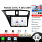 Honda Civic 9 FK FB 2012 - 2017 9" Android 14 Carplay Android auto wireless wifi bt gps 4g AUTMSGOW
