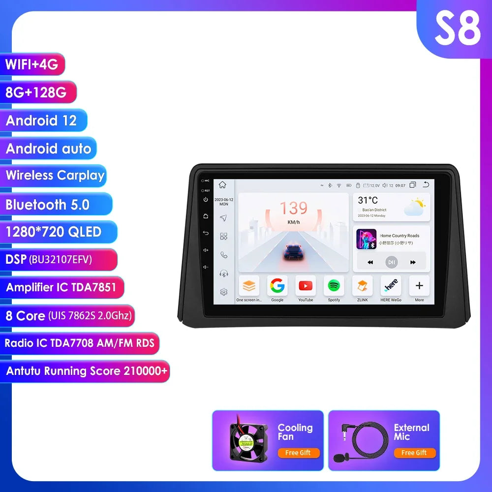 Opel Mokka 1 2012 - 2016 9" Android 14 Carplay Android auto wireless wifi bt gps 4g AUTMXLMQ