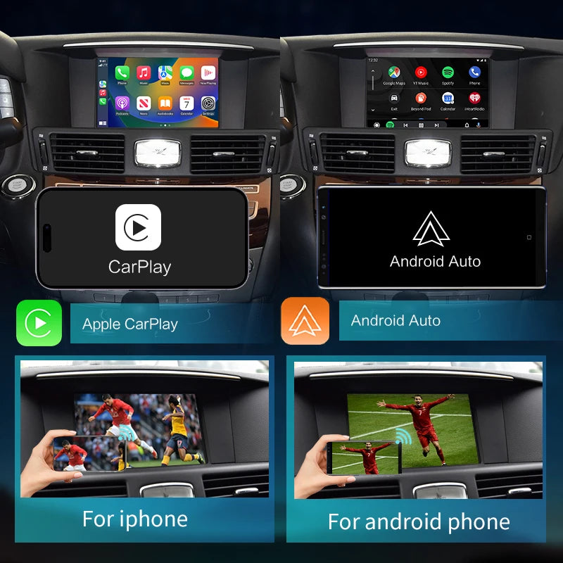 Infiniti QX60 QX70 Q70 Wireless Apple CarPlay Android Auto  Mirror Multimedia Navigation AUTMINFQX67