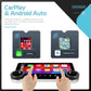 Autoradio 2Din 4+64G/6+128G Quadcore Lettore multimediale da 10,1'' con doppia manopola WIFI Carplay Android Auto Navigazione GPS AUTMUNICXZ
