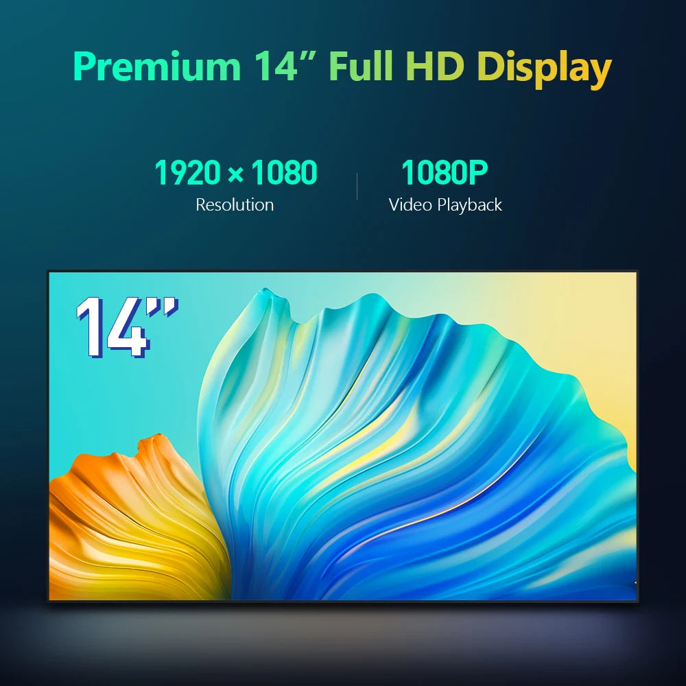 14'' Monitor da tetto Android 11 Car TV  4-core FHD IPS 1920*1080P  con supporto USB RCA Mirroring dello schermo Compatibile con HDMI CM141A