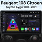 Toyota Aygo 2014 - 2021 9"  Wireless Android Auto Carplay Radio RDS WIFI BT GPS 4G Car Multimedia AUTMPEGCIT3