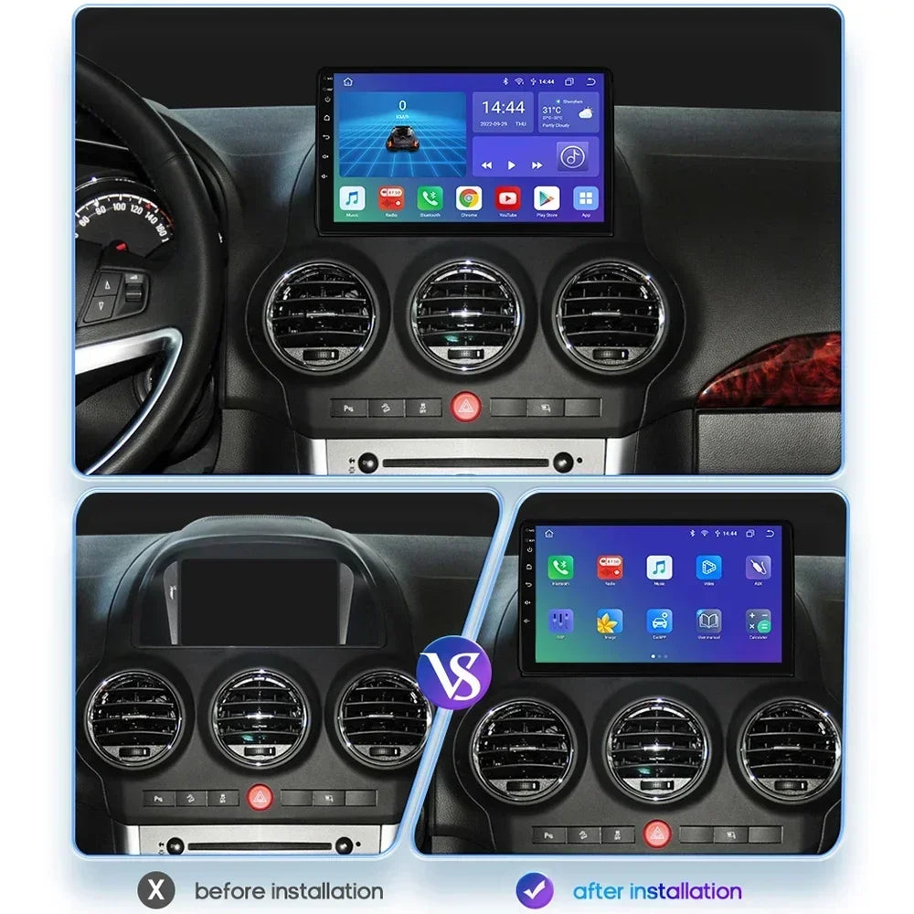 Opel Antara 1 2006 - 2017 9" / 10,33" Android 14 Carplay Android auto wireless wifi bt gps 4g  AUTMZFAO