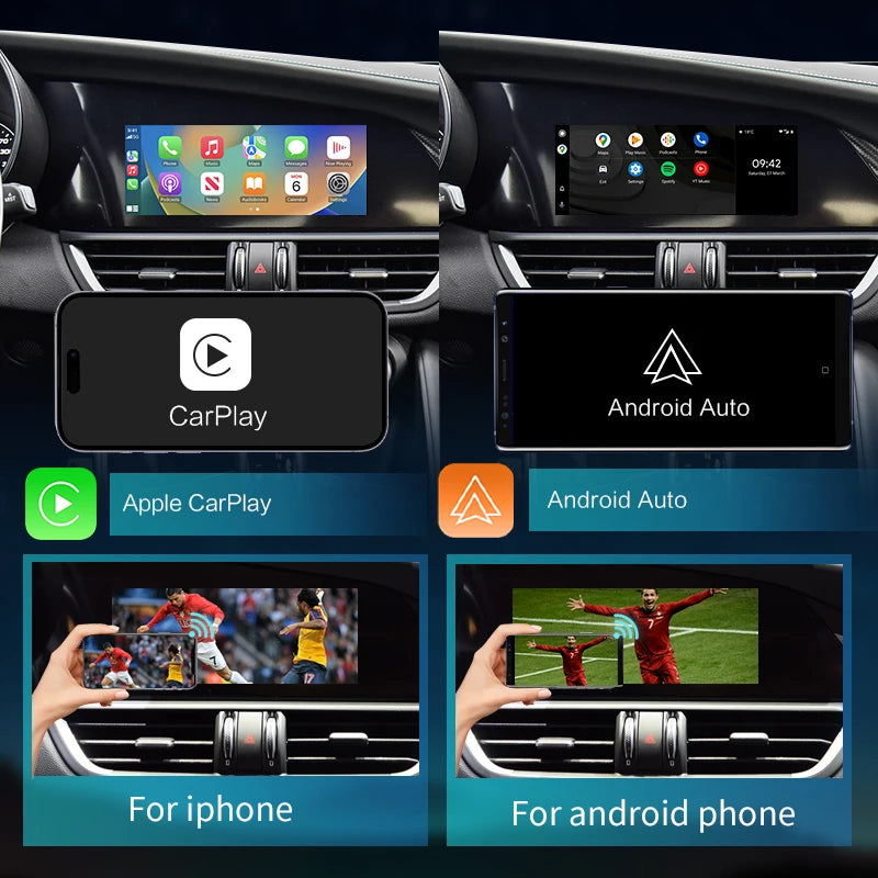 Alfa Romeo Stelvio / Giulia / Giulietta 2014-2019 Android Mirror Link AirPlay Car Play  Wireless AUTMAFRSG
