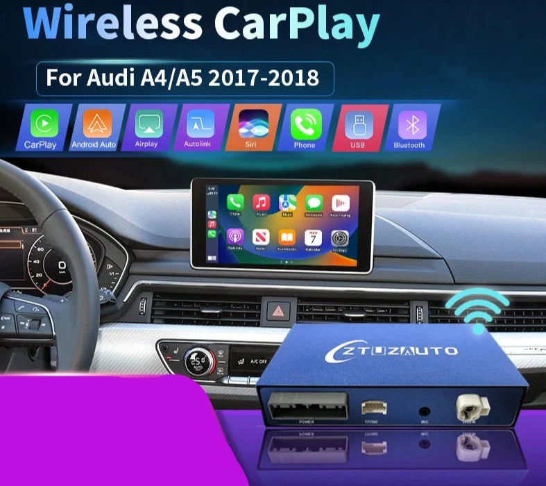 Audi A4 A5 2017-2018 Wireless Apple CarPlay Android Auto  Mirror Link AirPlay gps AUTMAUDA4A5
