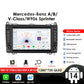 Mercedes Benz B200 Sprinter W906 W639 AB Class W169 W245 Viano Vito 7" Android 14 Carplay Android auto wireless wifi bt gps 4g  AUTM24A2g