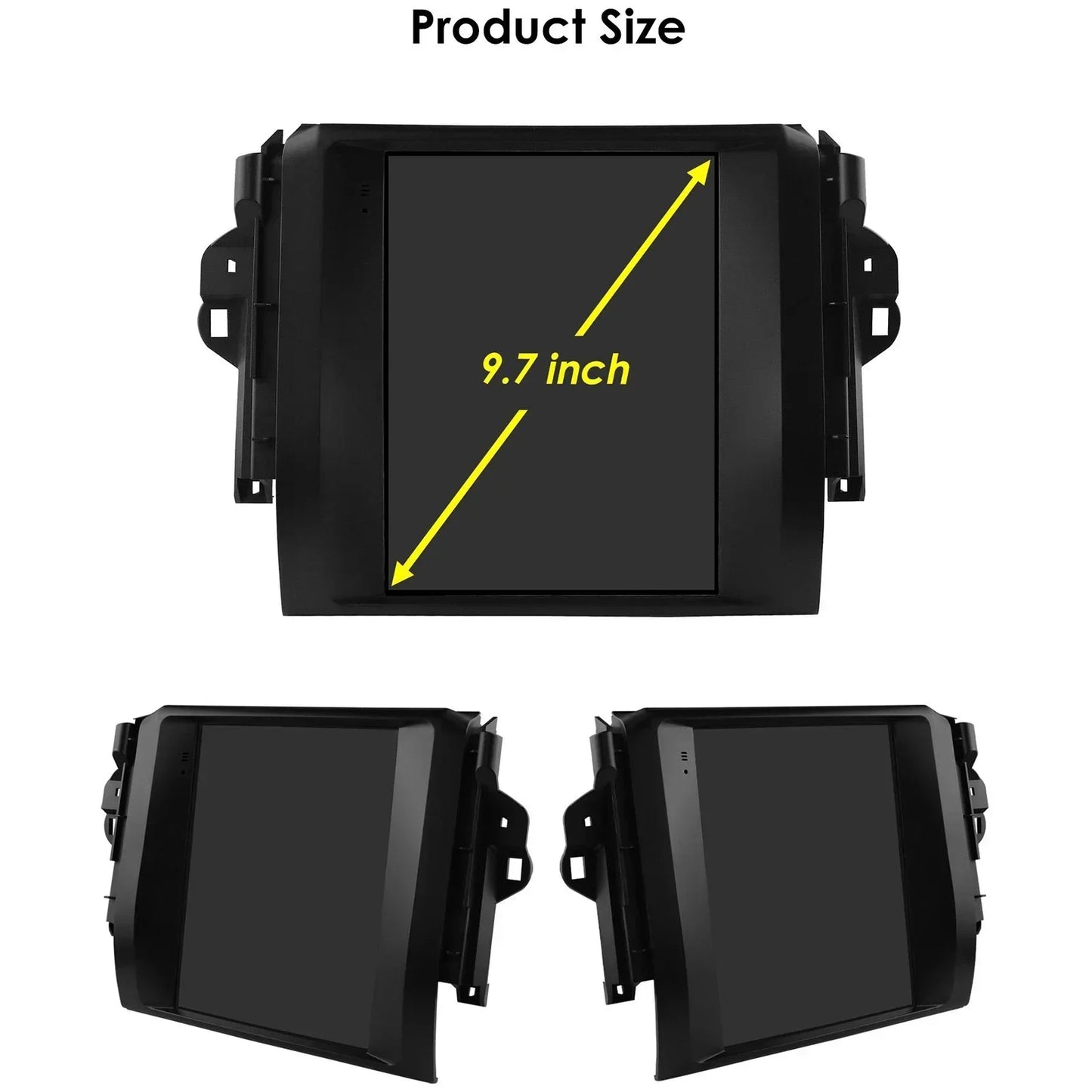 Toyota Fortuner HILUX Revo 2016 -2022  9.7" Android 14 Carplay Android auto wireless wifi bt gps 4g AUTMHXLFT