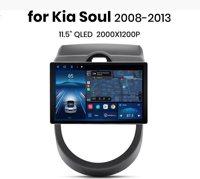 Kia Soul 2008 - 2013 X7 PRO 9,5"/ 10,33" / 11.5“ 2K AI Voice Wireless CarPlay Android Auto Car Radio RDS WIFI GPS BT   Multimedia autoradio AUTMKIASL1