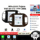Mitsubishi Pajero V60 V68 V73 1999-2006 9,7" Android 14 Carplay Android auto wireless wifi bt gps 4g  AUTMN48V