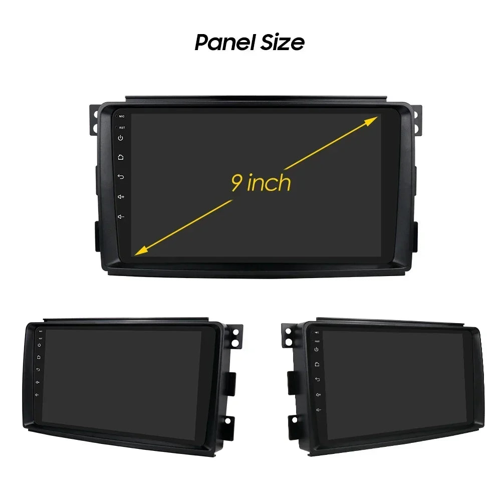 Smart Fortwo 2006-2010 9" Android 14 Carplay Android auto wireless wifi bt gps 4g AUTMB3CC