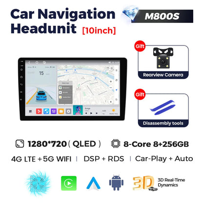 9 /10" Android 14 CARTABLET UNIVERSALI Carplay Android Auto wireless WIFI BT GPS USB AUTMHZA2