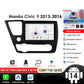 Honda Civic 2013-2016 9" Android 14 Carplay Android auto wireless wifi bt gps 4g AUTMCTVR7