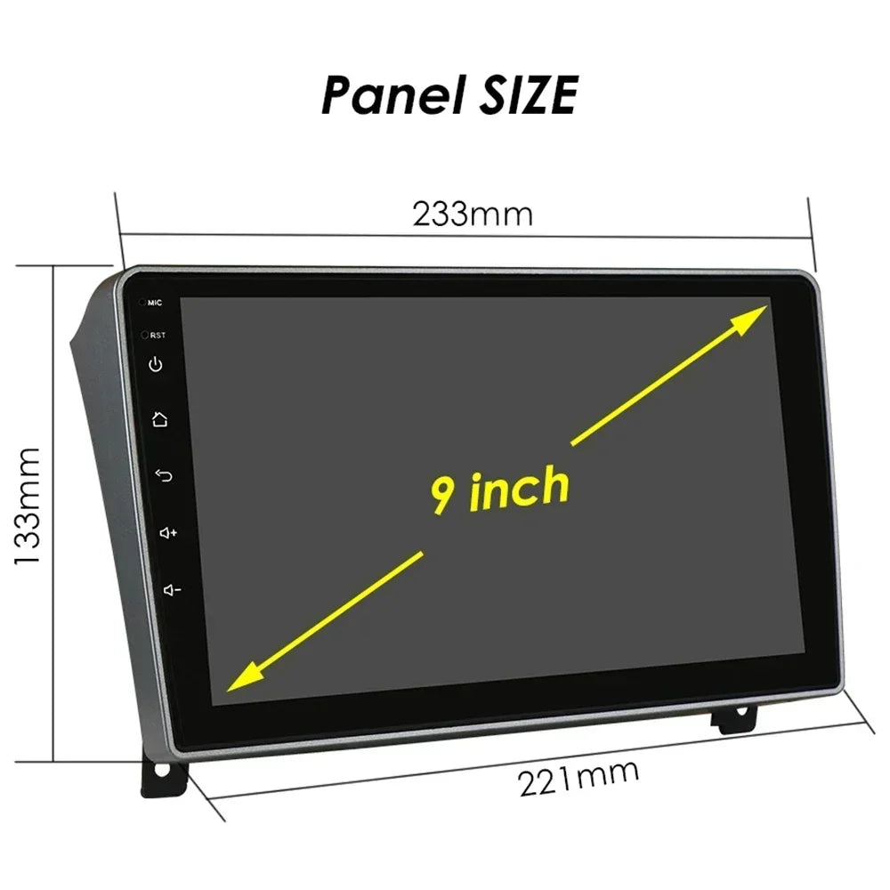 Peugeot 407 1  2004-2011 9" Android 14 Carplay Android auto wireless wifi bt gps 4g AUTMRWH2