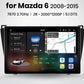 Mazda 6 Rui GH 2008 - 2015 V3 Plus 2K Android 13 Wireless CarPlay Android Auto Car Intelligent Systems Autoradio professionale  RDS WIFI GPS BT  AUTMMZD6X7