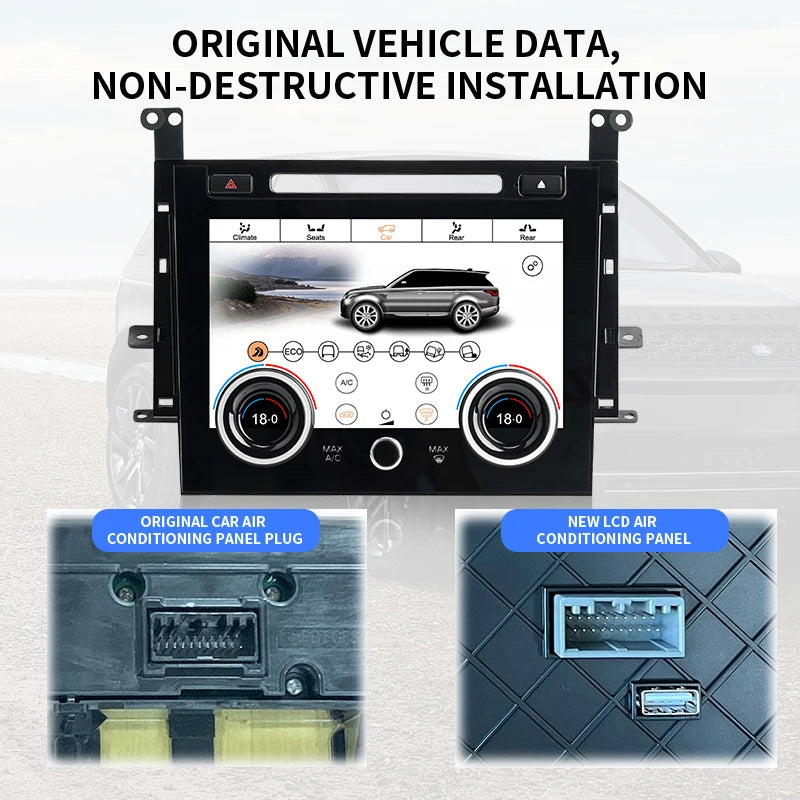 Pannello AC 9 pollici  di ultima generazione per Range Rover Sport L494 2014-2017 aria condizionata  climatizzatore touch screen LCD AUTMCLIMRR4