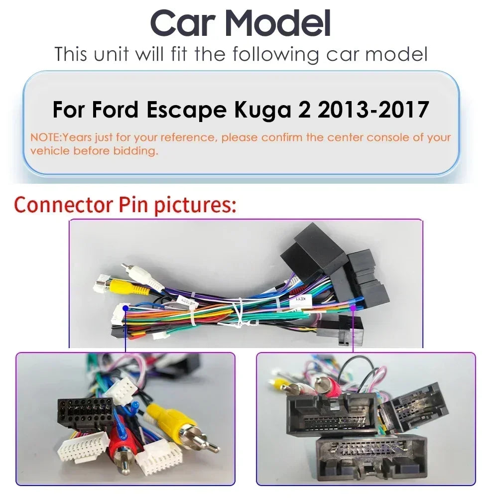 Ford Kuga 2 2013 - 2017 C MAX  C-MAX 2010 - 2017   9" Android 14 Carplay Android auto wireless wifi bt gps 4g AUTMPLDD
