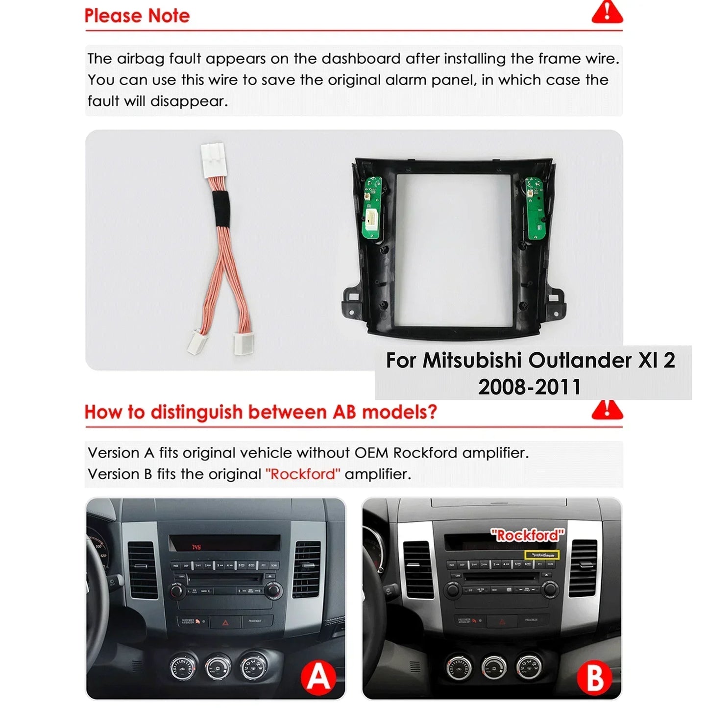Mitsubishi Outlander Xl 2 2008-2013 9,7" Android 14 Carplay Android auto wireless wifi bt gps 4g AUTMXLOMX