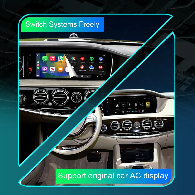 Mercedes Benz Maybach 2015-2017 Wireless CarPlay Box Android Auto Mirror Link Screen  Airplay  USB GPS AUTMMDBHY