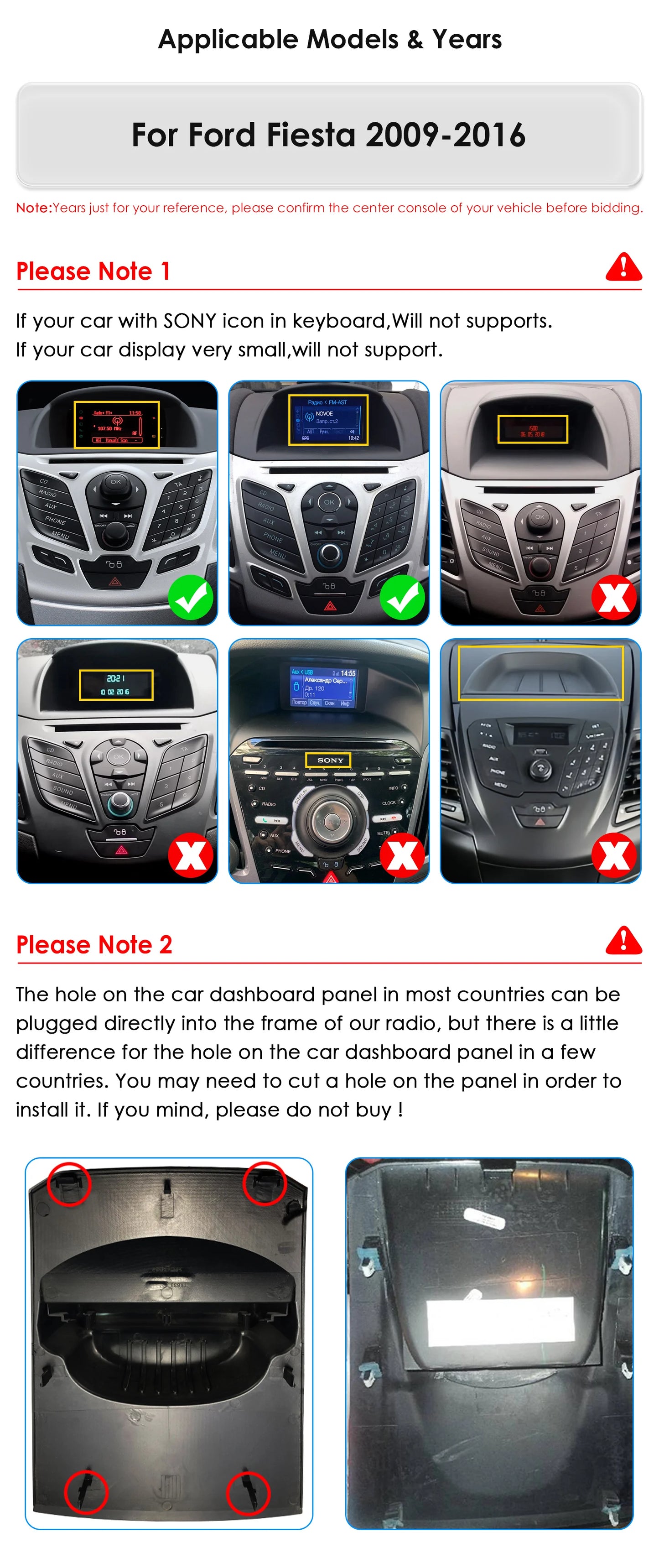 Ford Fiesta 2009--2017 9.7" Tesla style  Android 13 radio rds dsp Carplay Android auto GPS navi 4G AUTMFSTTY