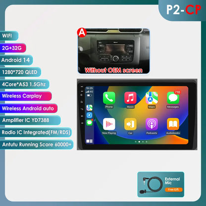 Renault Duster HM 2 Arkana 10,1" / 10,33" Android 14 Carplay Android auto wireless wifi bt gps 4g AUTMLWKH