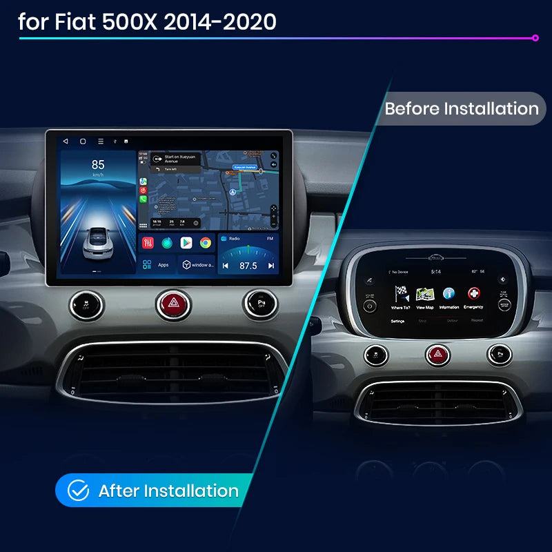 Fiat 500X 2014 - 2020  X7 MAX 13.1“ 2K AI Voice Wireless CarPlay Android Auto Car Radio RDS WIFI BT GPS Multimedia autoradio AUTMFIT500X