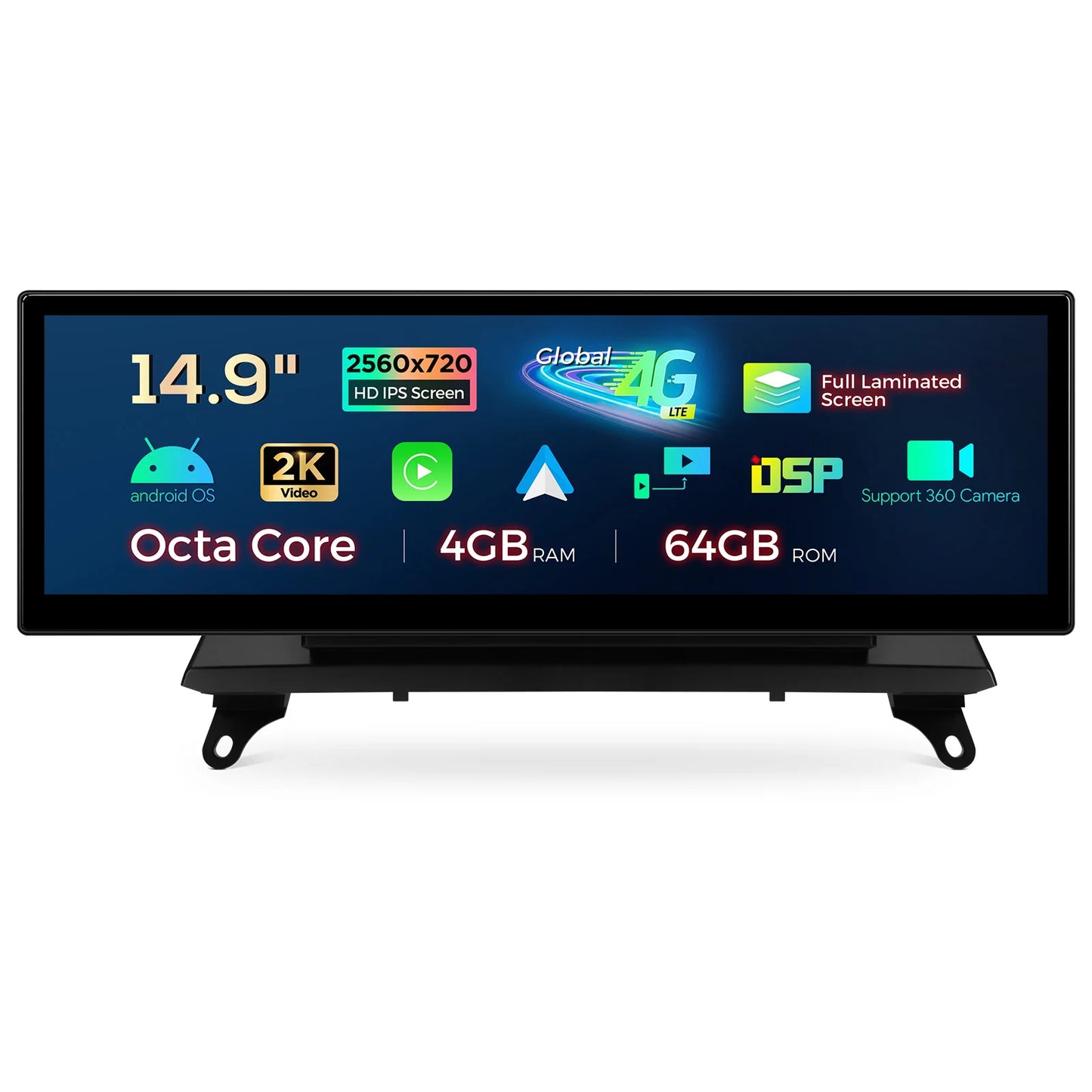 BMW X5 E70 / X6 E71 CIC CCC System 14.9'' Android 13 2K LHD Car Radio 8 Core 4+64GB  4GLTE CarPlay Android Auto QLB42X5CCL