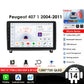 Peugeot 407 1  2004-2011 9" Android 14 Carplay Android auto wireless wifi bt gps 4g AUTMRWH2