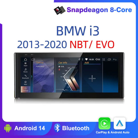 BMW i3 2013-2020 Android 14 10,25" GPS Navigation  Auto Radio carplay android auto wireless  AUTM3LGW