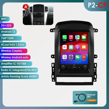 Chevrolet Captiva Sport 2006 - 2012 9,7" Android 14 Carplay Android auto wireless wifi bt gps 4g  AUTMYZWN