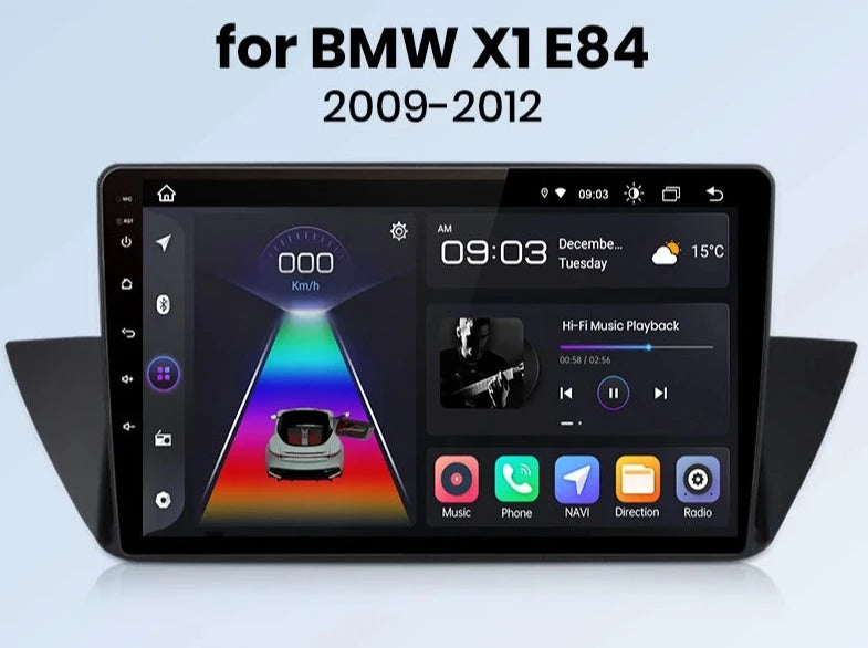 BMW X1 E84 2009 - 2015 10" Radio RDS WIFI BT GPS USB wireless CarPlay Android Auto  AUTMBMWX19