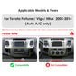 Toyota Fortuner Vigo Hilux 2005-2014 9,7" Android 14 Carplay Android auto wireless wifi bt gps 4g AUTMS2IR