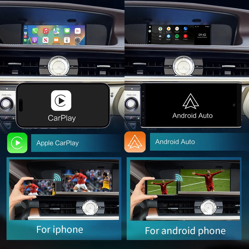 Lexus ES 2014-2020 Wireless CarPlay  Android Auto Mirror Link AirPlay Navigation AUTMLXSES20