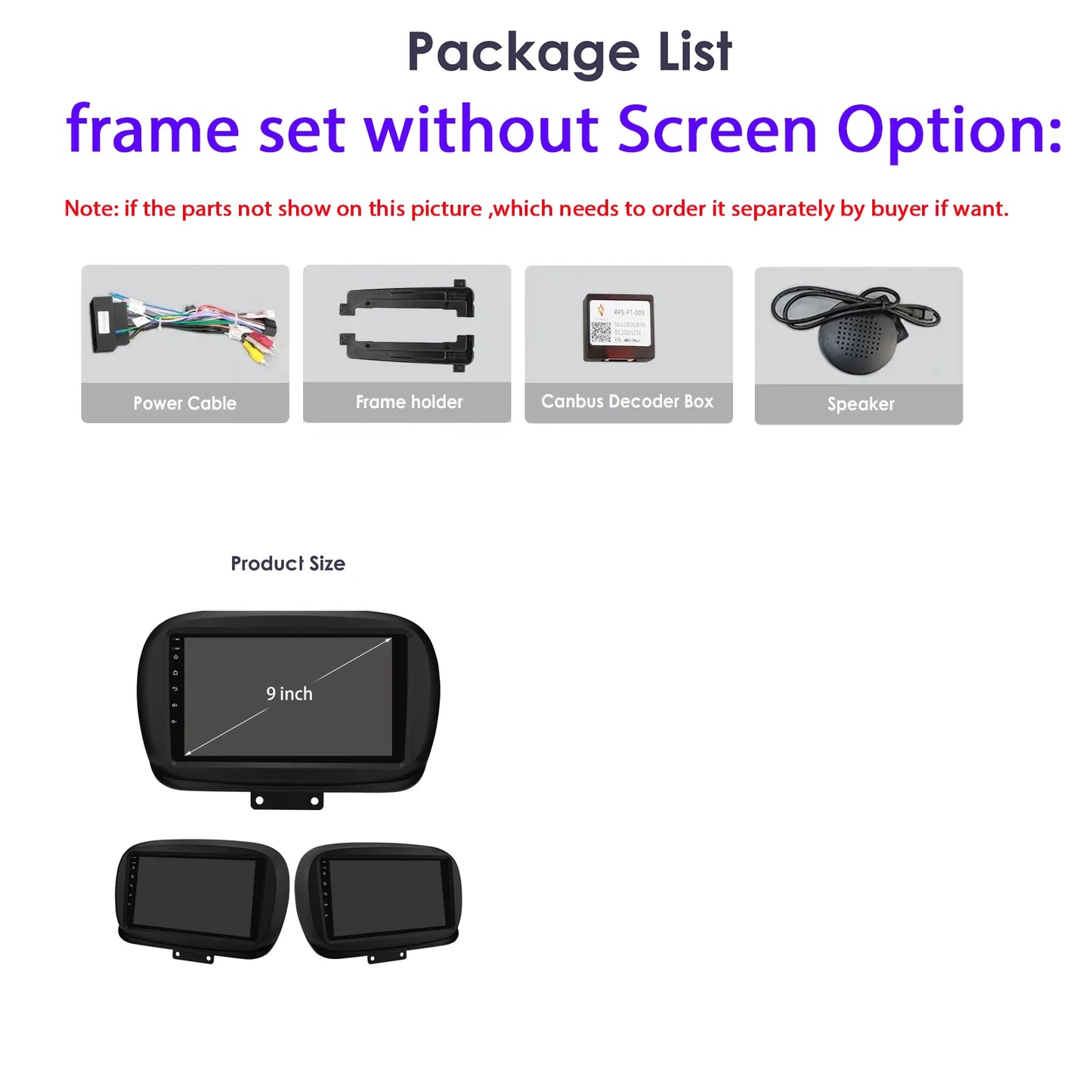 FIAT 500X 2014-2020 9" Android 14 Carplay Android auto wireless wifi bt gps 4g  AUTMXDQZ