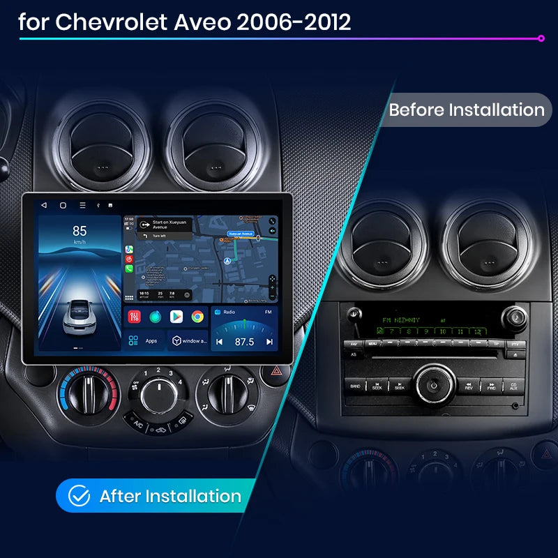 Chevrolet Aveo 2006 - 2012  X7 MAX 13.1“ 2K AI Voice Wireless CarPlay Android Auto Car Radio rds gps wifi bt  Multimedia autoradio AUTMCHRAVT3