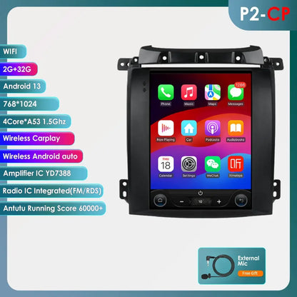 Kia Sorento BL 2002-2006 9,7" Android 14 Carplay Android auto wireless wifi bt gps 4g  AUTMUUSA