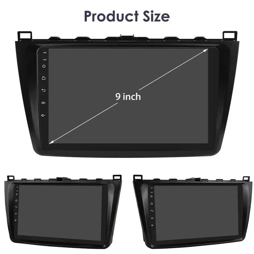 Mazda 6 2007 - 2012 9" Android 14 Carplay Android auto wireless wifi bt gps 4g AUTMJSBD