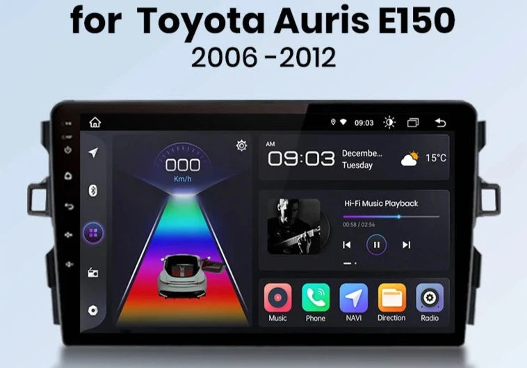 Toyota Auris E150 2006 -2012 V1pro AI Voice Carplay Android Auto Radio RDS WIFI GPS BT  Car Multimedia  autoradio AUTMTAYASE