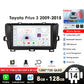 Toyota Prius XW30 2009-2015 9"Android 14 Carplay Android auto wireless wifi bt gps 4g RDS AUTMTAPY