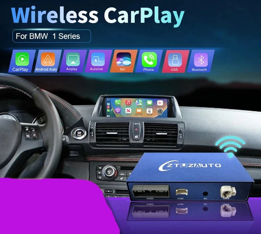BMW 1 Series E81 E82 E87 E88 2008-2012 CIC Wireless CarPlay  Android Auto Mirror Link AirPlay Navigatore AUTMBMW1E
