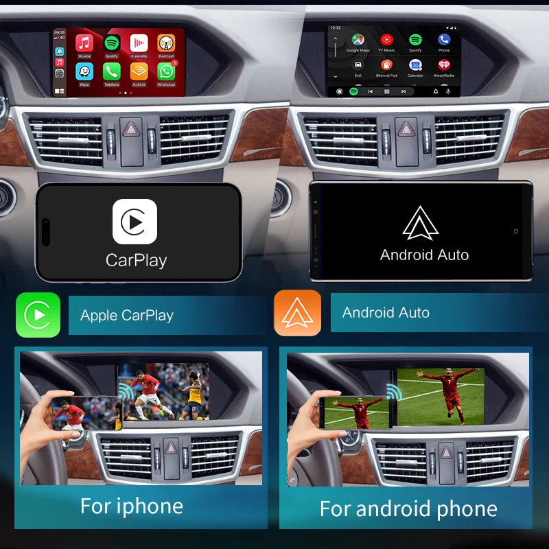 Mercedes Benz E-Class W207/W221 2009-2014 Wireless CarPlay  Android Auto Mirror Link AirPlay AUTMMBEW2