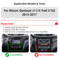 Nissan Qashqai J11 X-Trail 3 T32 2013-2017 9" Android 14 Carplay Android auto wireless wifi bt gps 4g  AUTM5DN7