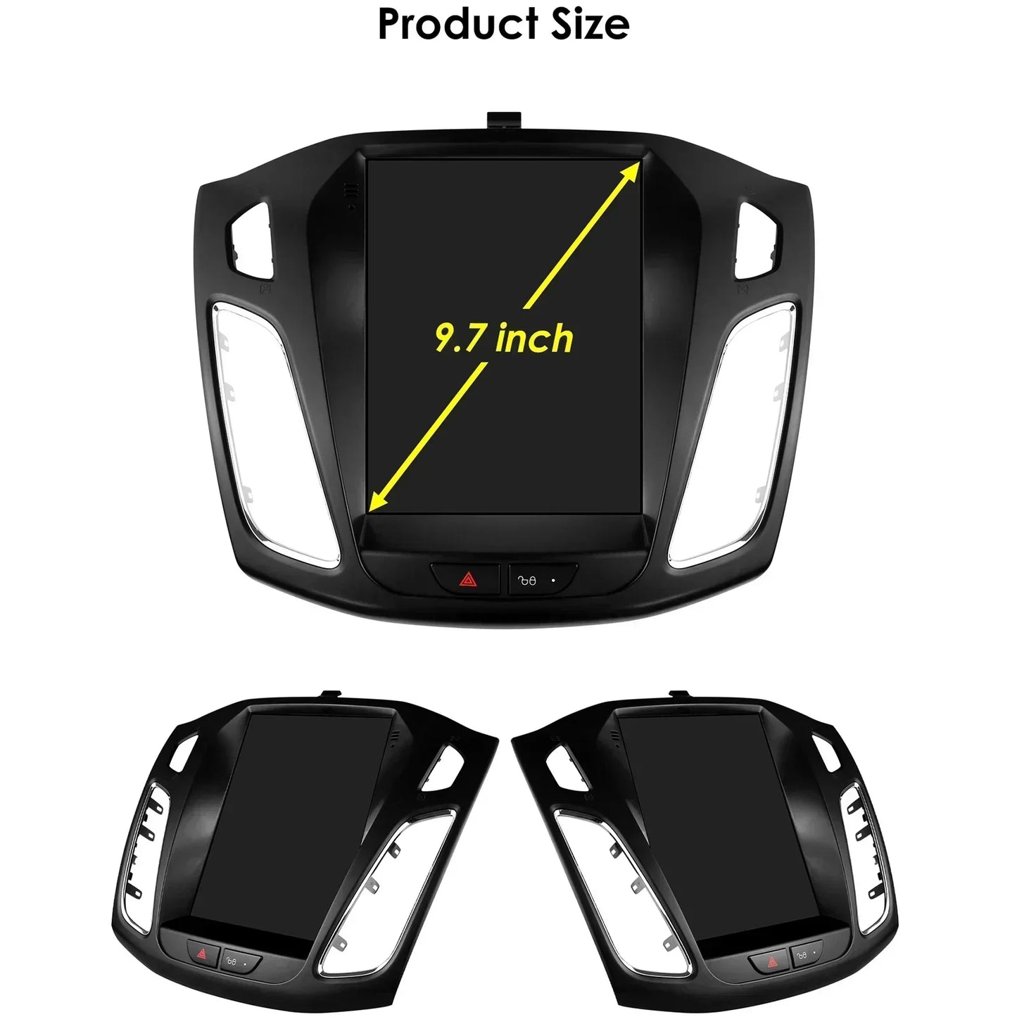 Ford Focus 3 MK3 2011-2019  Tesla Style 9,7" Android 14 Carplay Android auto wireless wifi bt gps 4g  AUTMWCH0