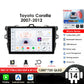 Toyota Corolla E140/150 2007 - 2011 9" Android 14 Carplay Android auto wireless wifi bt gps 4g   AUTMCRLTY