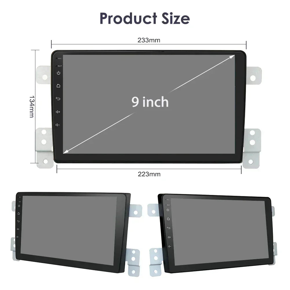 Suzuki Grand Vitara 3 2005 - 2015 9" Android 14 Carplay Android auto wireless wifi bt gps 4g AUTMAVRG