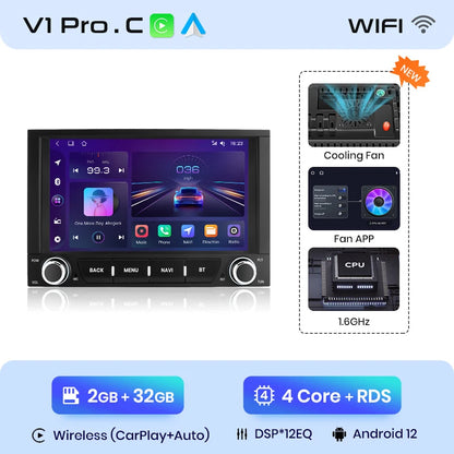 Peugeot 3008 2009 - 2015 7"  wireless CarPlay Android Radio RDS wifi bt gps USB AUTMPEG7P