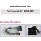 Peugeot 407 SW 2004 - 2011 9,7" Android 14 Carplay Android auto wireless wifi bt gps 4g AUTMQDUN