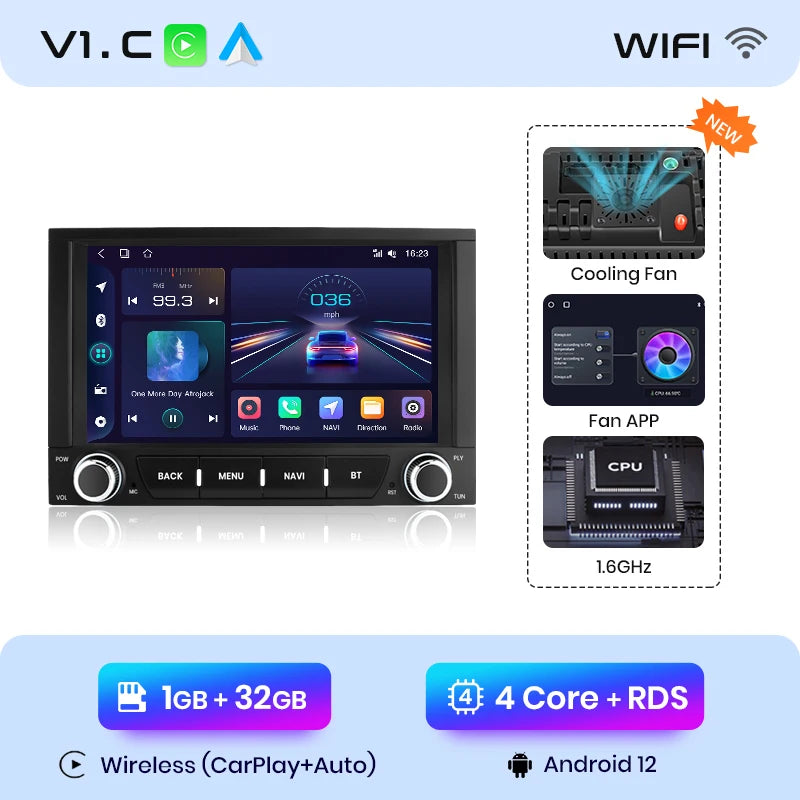 Peugeot 3008 2009 - 2015 7"  wireless CarPlay Android Radio RDS wifi bt gps USB AUTMPEG7P